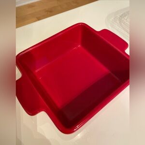 Figmint  5” square bright Red Square Baking Dish